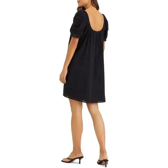 SANCTUARY SUMMER FLING BLACK EYELET DRESS SIZE MED NWT - Picture 2 of 6